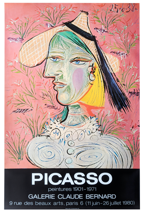 Original Exhibition Poster Pablo Picasso - 1980