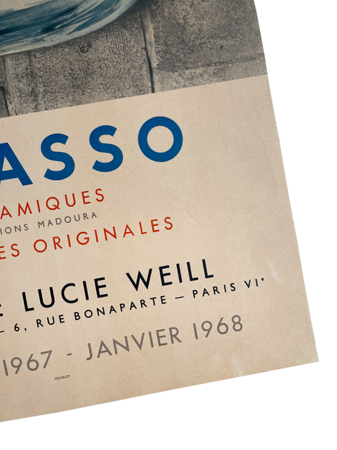 Original Picasso Poster Ceramiques - Galerie Lucie Weill - 1967, Mourlot