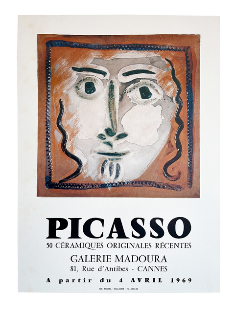 Original Pablo Picasso Poster "Galerie Madoura" 1969