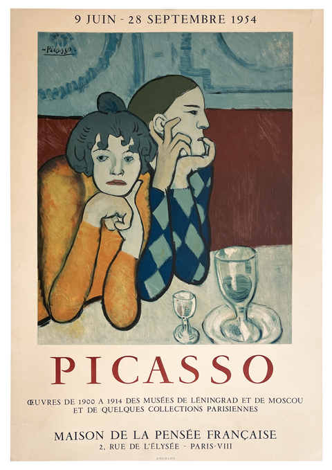 Original Poster By Picasso 1954 - Maison De La Pensée Francaise, Mourlot