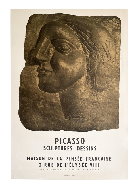 Original Poster Pablo Picasso "Sculptures Dessins" - 1958