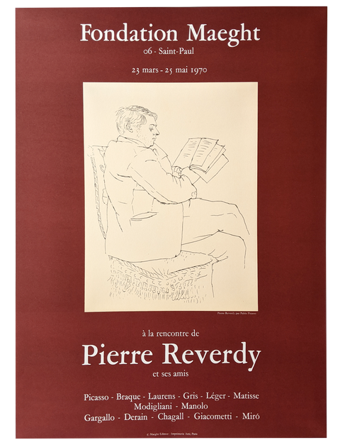 Original Poster of Pierre Reverdy, Picasso - 1970