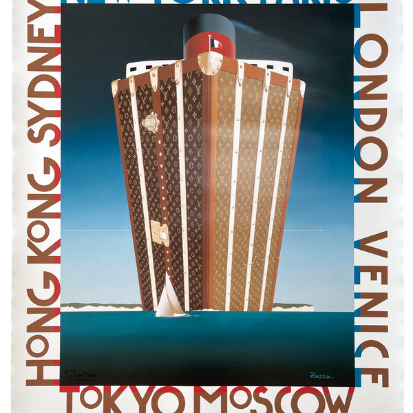 1991 Louis Vuitton - A Journey Through Time Original Vintage Poster For  Sale at 1stDibs