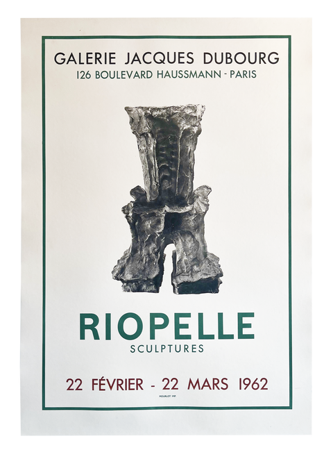 Original Exhibition Poster Riopelle 1962 - Mourlot