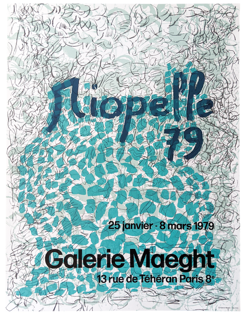 Original Poster Riopelle Blue Galerie Maeght