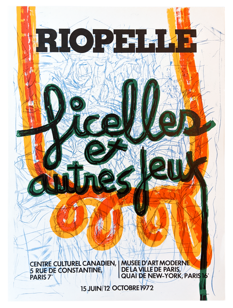 Original Poster Riopelle "Ficelles et autres jeux" Galerie Maeght