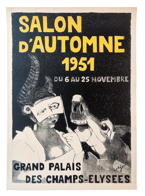 Original Poster Salon d'automne 1951 - Lorjou