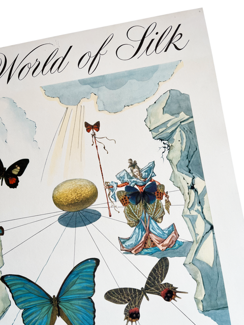 Original Poster By Salvador Dali "The World Of Silk" - 1950