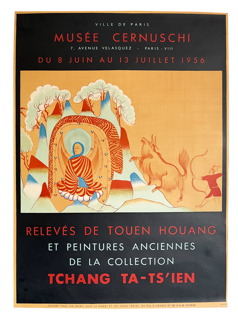 Original Tchang Ta-Ts'ien Poster Musée Cernuschi, 1956 - Mourlot