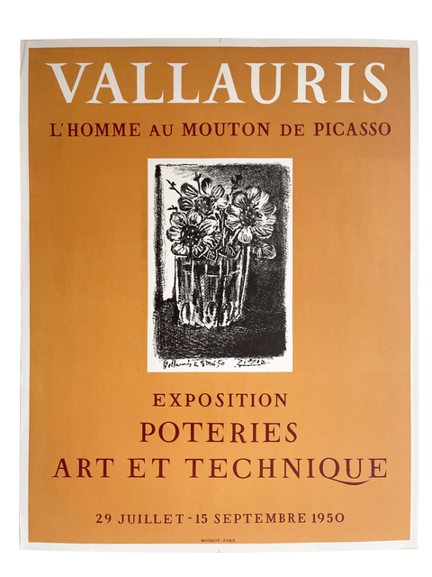 Original Picasso Poster - Vallauris Poteries, 1950