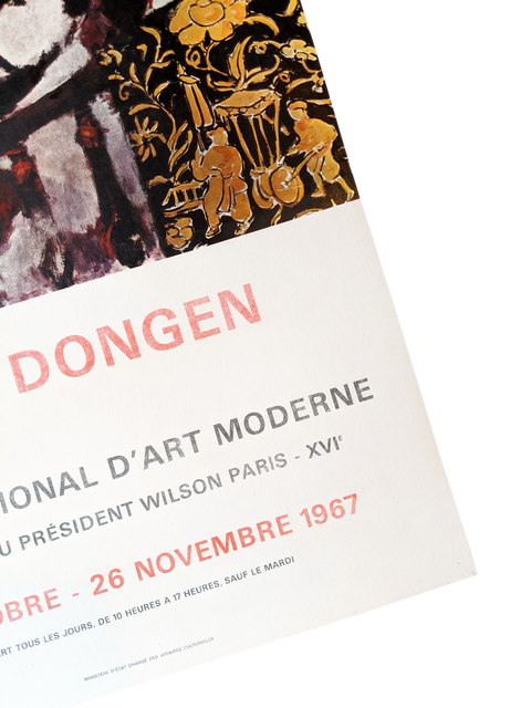 Original Poster Van Dongen Exhibition 1967