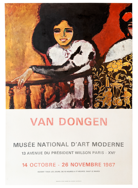 Original Poster Van Dongen Exhibition 1967