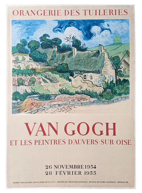 Original Poster Van Gogh "Orangeries des tuileries" - 1954 - Mourlot