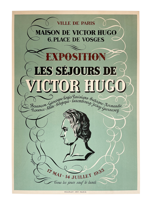 Original Poster By Victor Hugo, Mourlot 1935